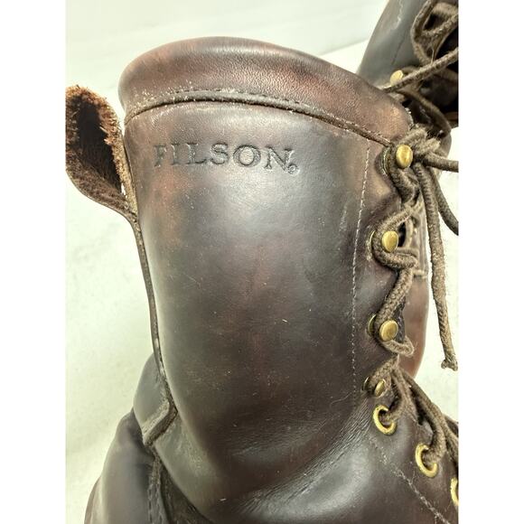 C.C. Filson Highlander Hunting Boots Mens Size 9 D Brown Leather Vibram main image 8